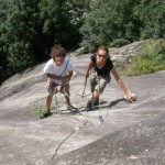 Claudia e Andrea in sosta